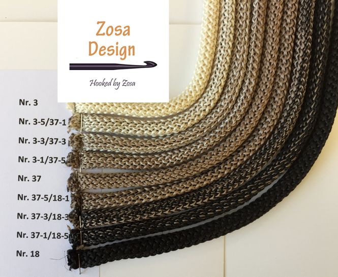 Hovedbilde Ombre Tykk Heklesnor 3-37-18